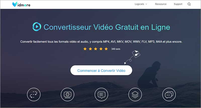 Vidmore Convertisseur Vidéo Gratuit en Ligne