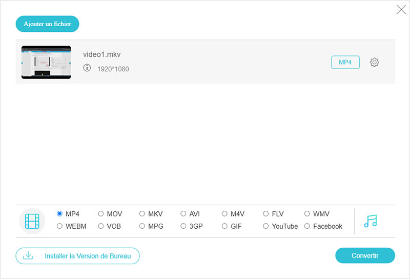 Convertir MKV en MP4