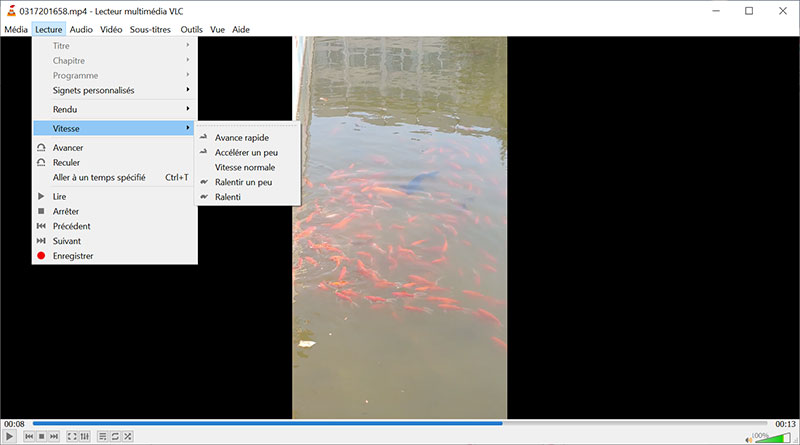 Ajuster la vitesse vidéo avec VLC