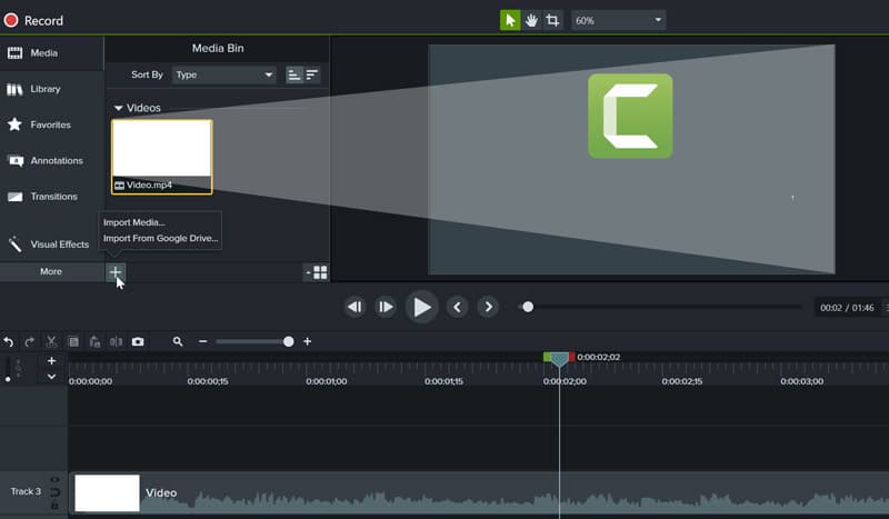 Camtasia Webcam Enregistreur vidéo