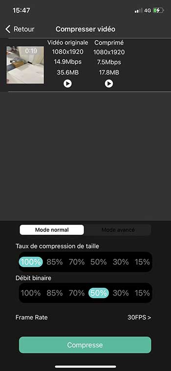 Compresser la vidéo sur Compresseur vidéo