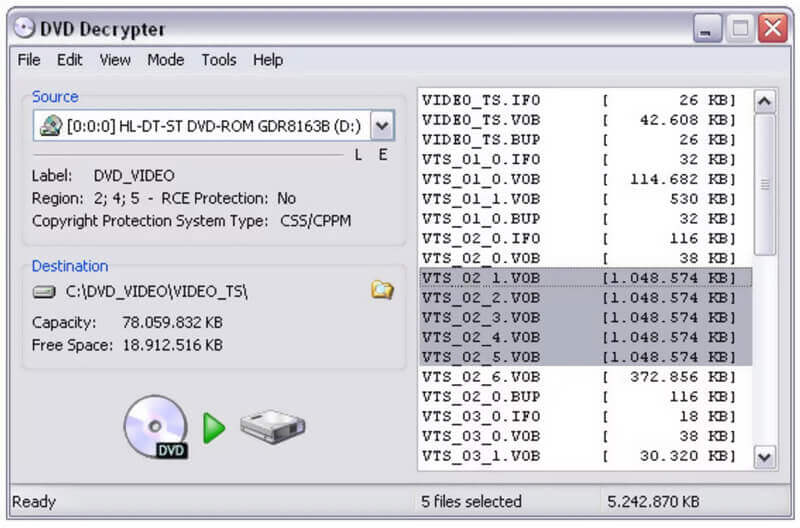 DVD Decrypter 