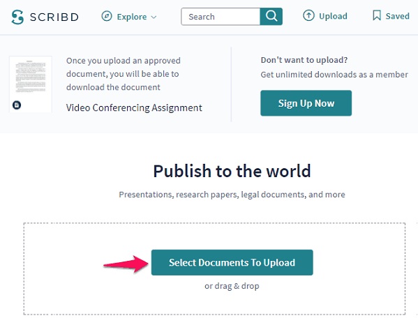 Sélectionner les documents Scribd à télécharger