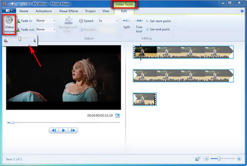 Augmenter le volume vidéo avec Windows Movie Maker