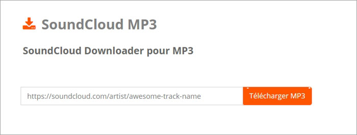 Télécharger de la musique SoundCloud via le site SoundCloudMP3.org