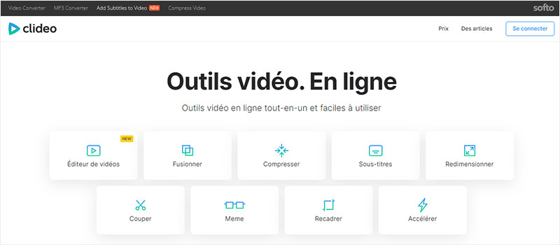 Déflouter une vidéo avec Clideo