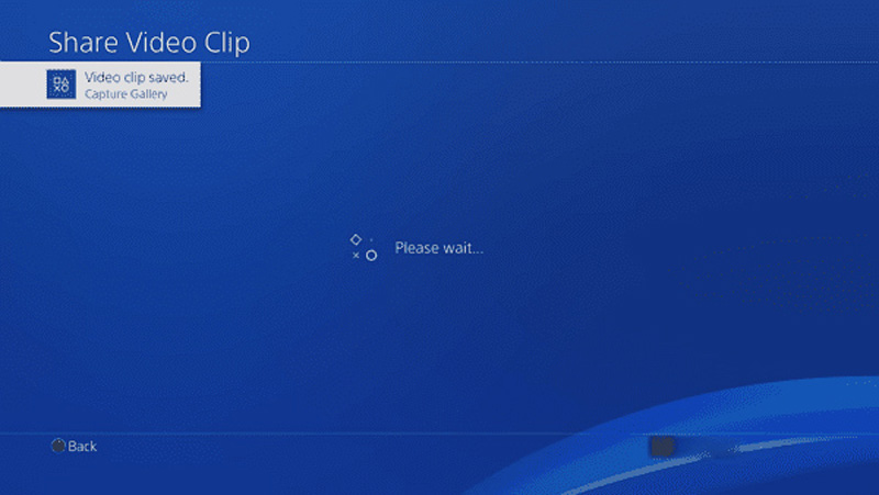PS4 Enregistrer le clip vidéo
