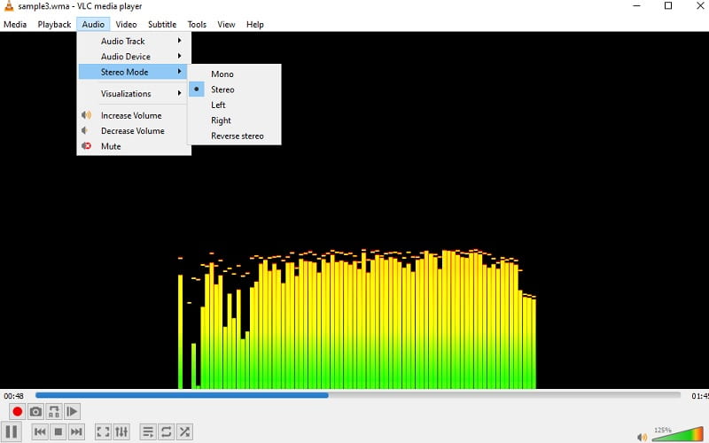 Interface d'amplification de volume VLC